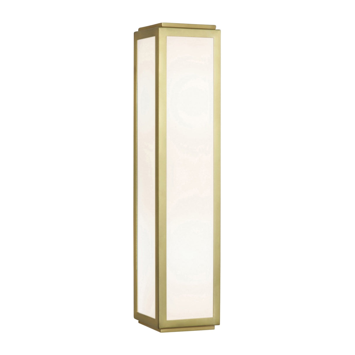Mashiko 360 Bathroom Wall Light in Matt Gold and White Frosted Glass