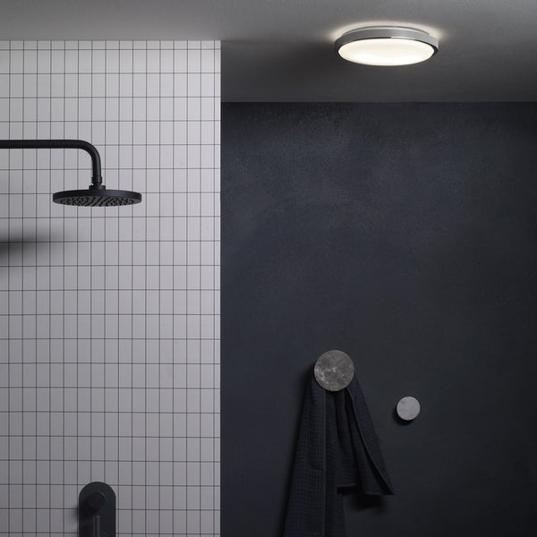 Denia IP44 Bathroom Ceiling Light in Polished Chrome