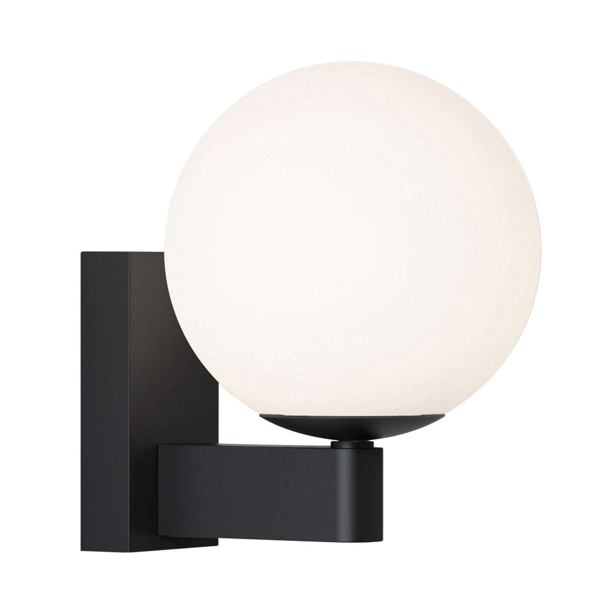 Sagara IP44 Bathroom Wall Light in Matt Black
