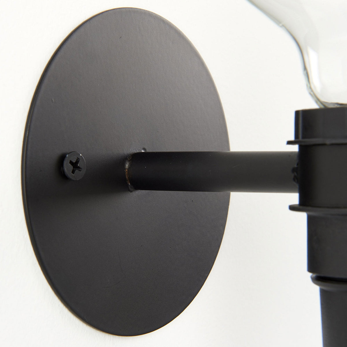 Studio Plug In Wall Light in Matt Black with Yellow Flex