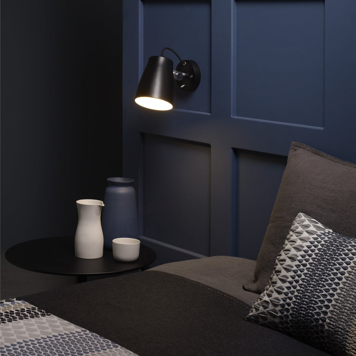 Atelier Adjustable Wall Light in Black
