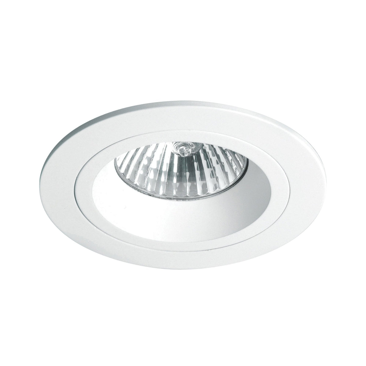 Taro GU10 Round White Fixed Fire Rated Recessed Downlight
