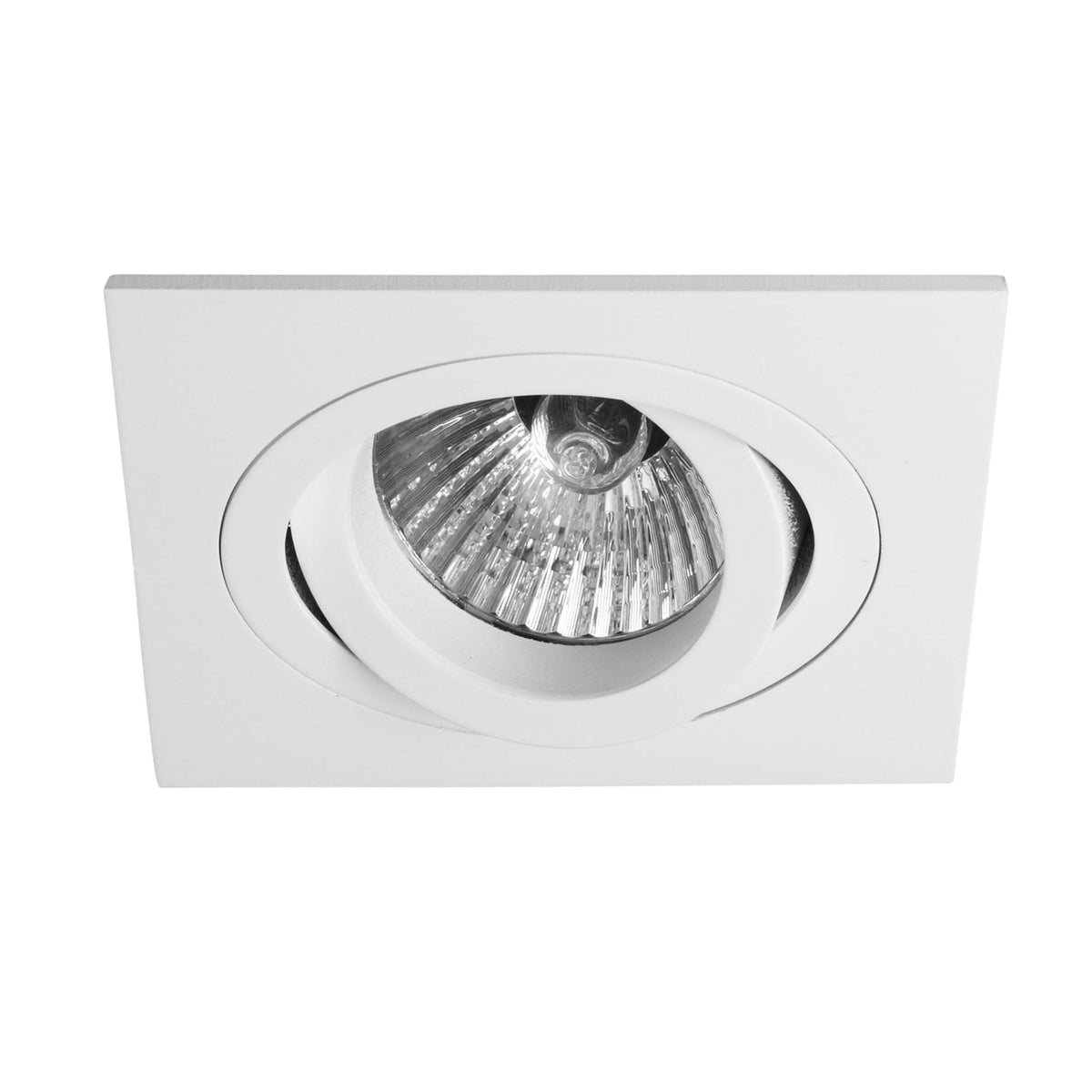 Taro GU10 Square White Adjustable Fire Rated Downlight