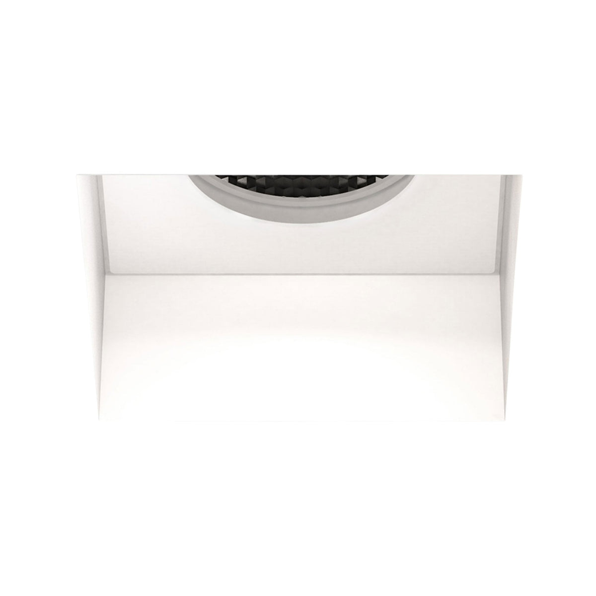 Trimless Square Fixed Downlight in Matt White