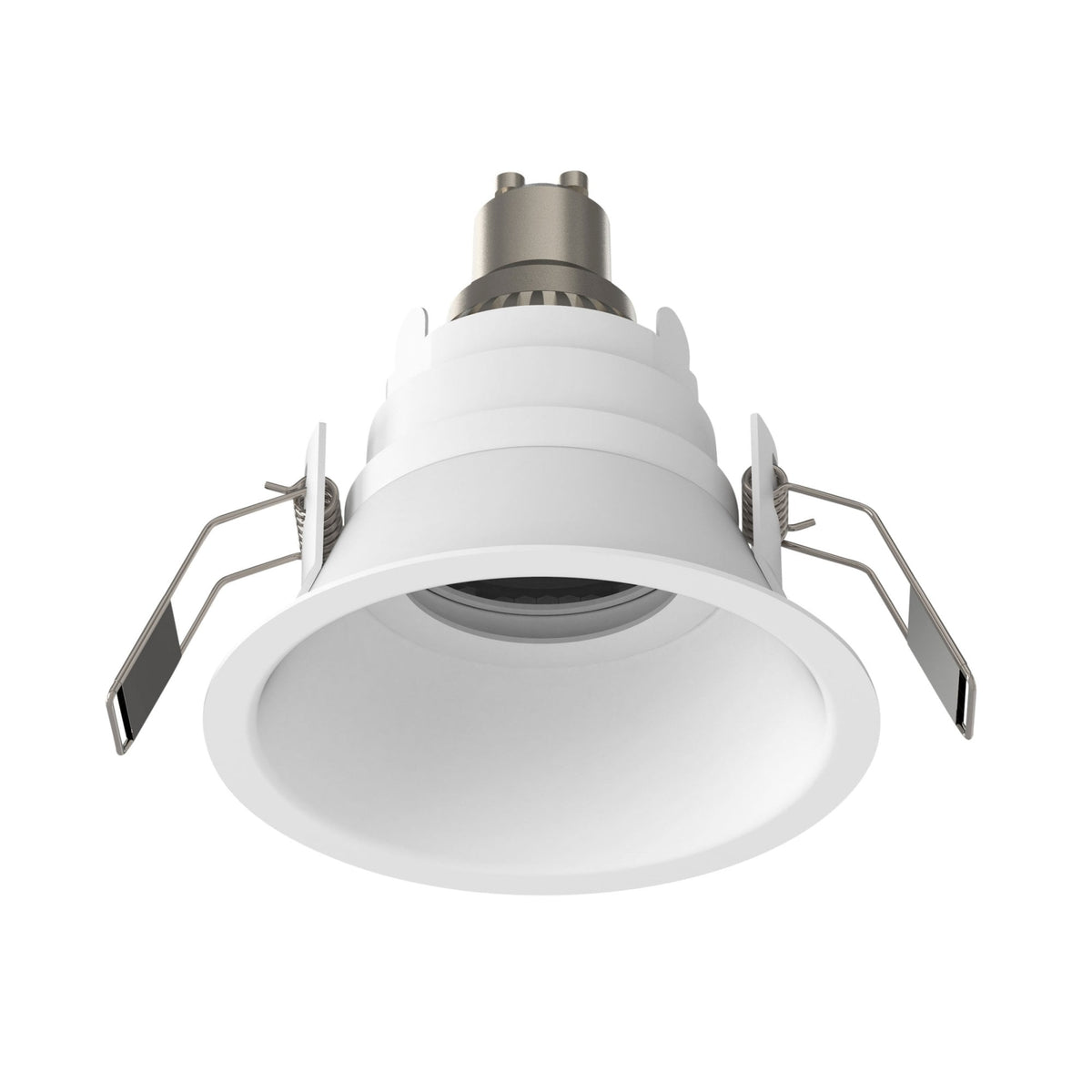 Minima Slimline Round Fixed Fire-Rated IP65 Downlight in Matt White