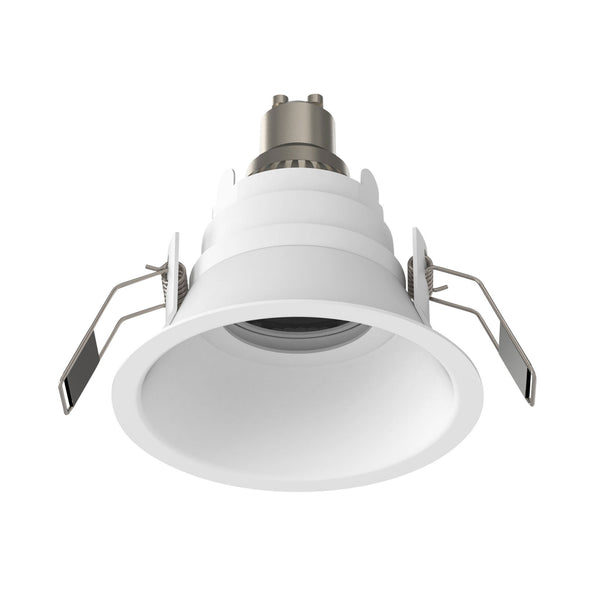 Minima Slimline Round Fixed Fire-Rated IP65 Downlight in Matt White