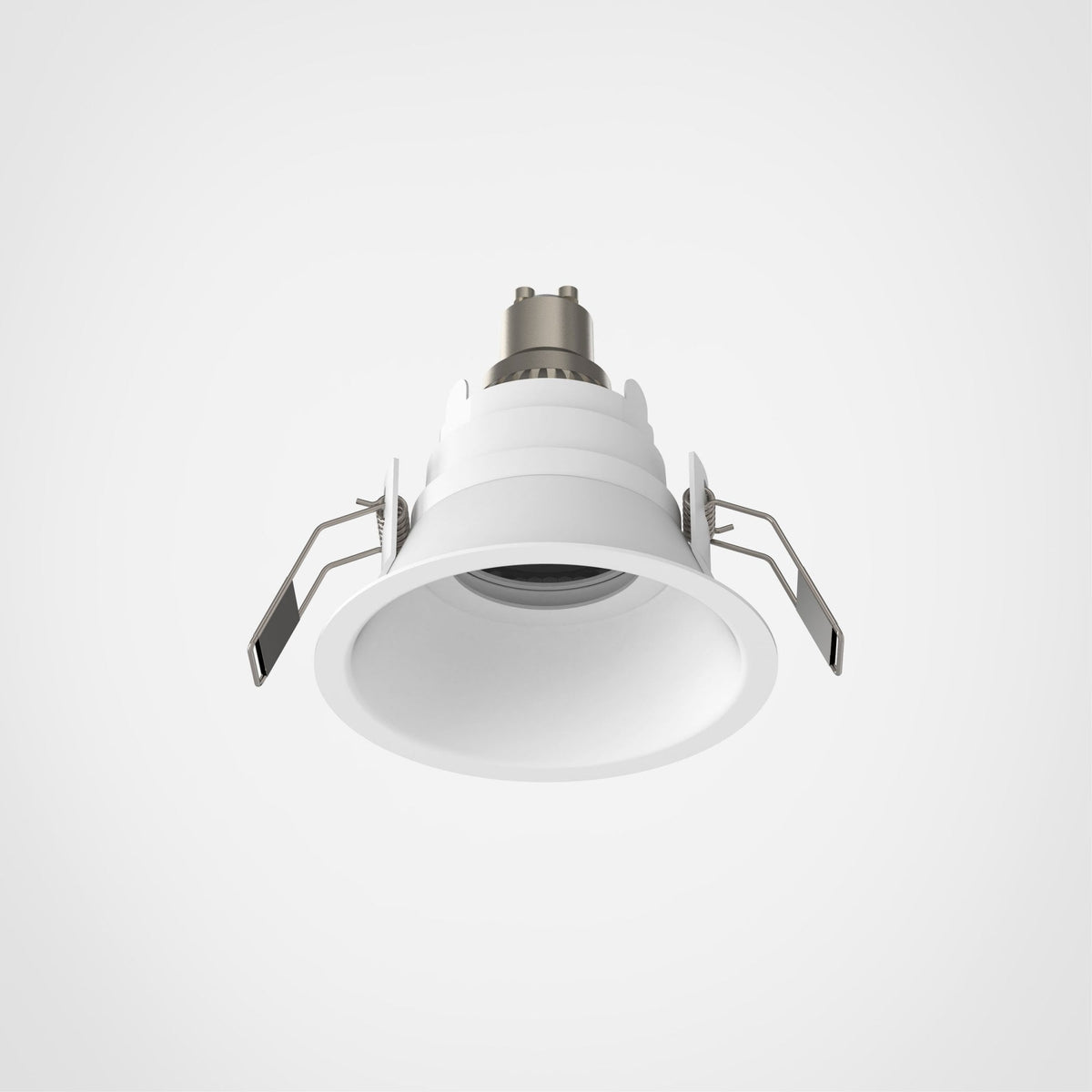 Minima Slimline Round Fixed Fire-Rated IP65 Downlight in Matt White