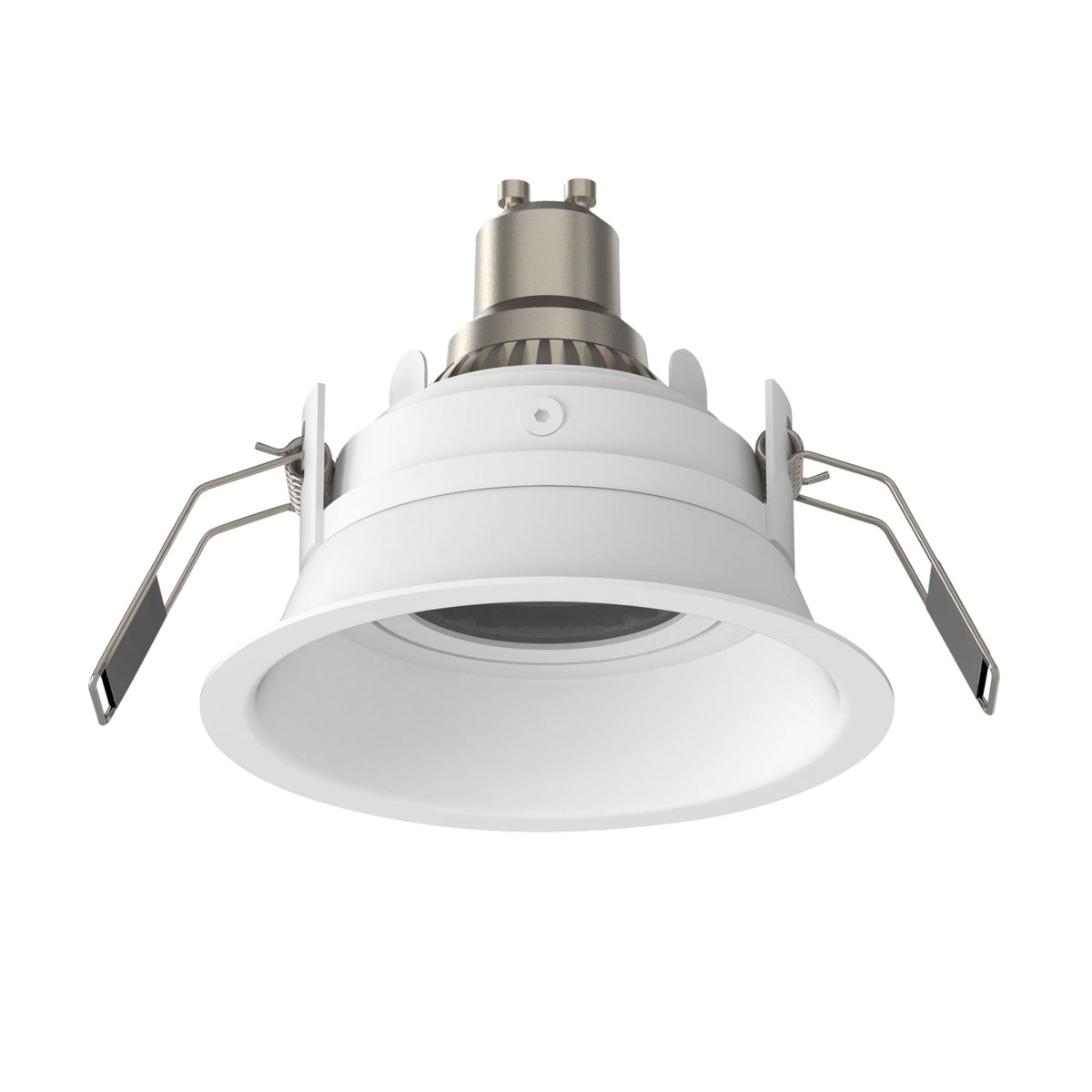 Minima Slimline Round Adjustable Fire-Rated Downlight in Matt White