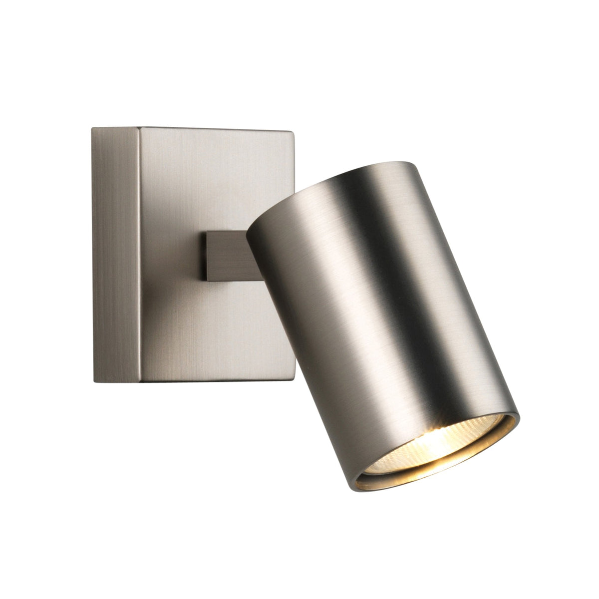 Ascoli Single Spotlight in Matt Nickel