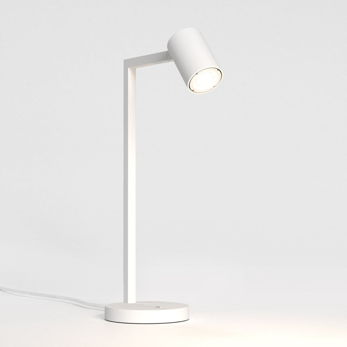 Ascoli Switched Desk Lamp in White