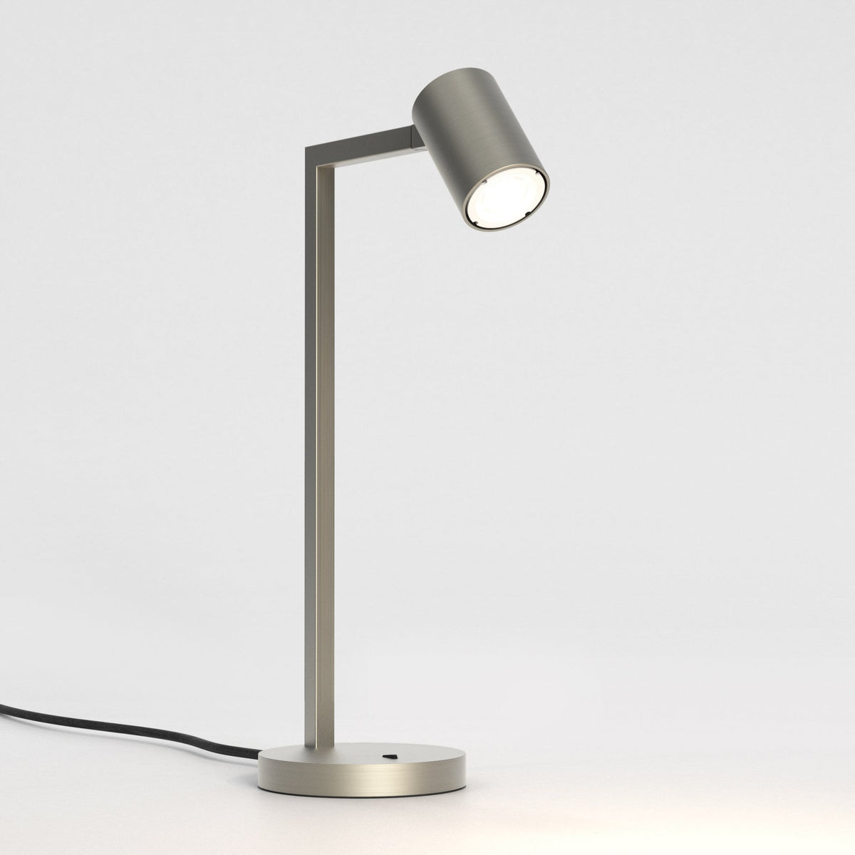 Ascoli Switched Desk Lamp in Matt Nickel