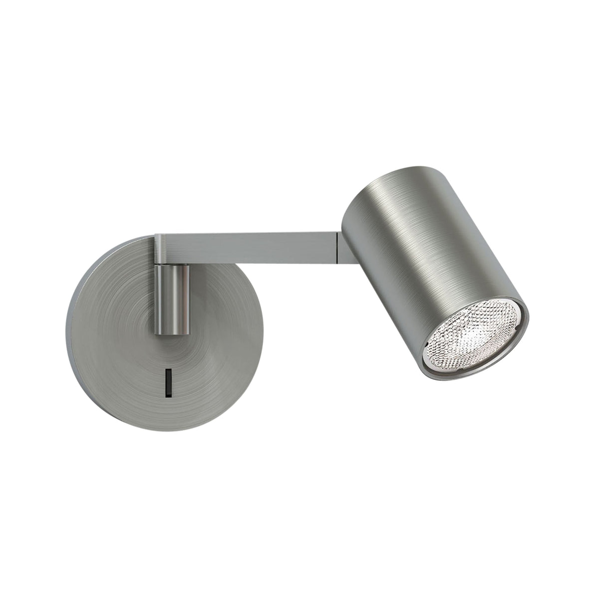Ascoli Swing Arm Switched Spotlight Wall Light in Matt Nickel