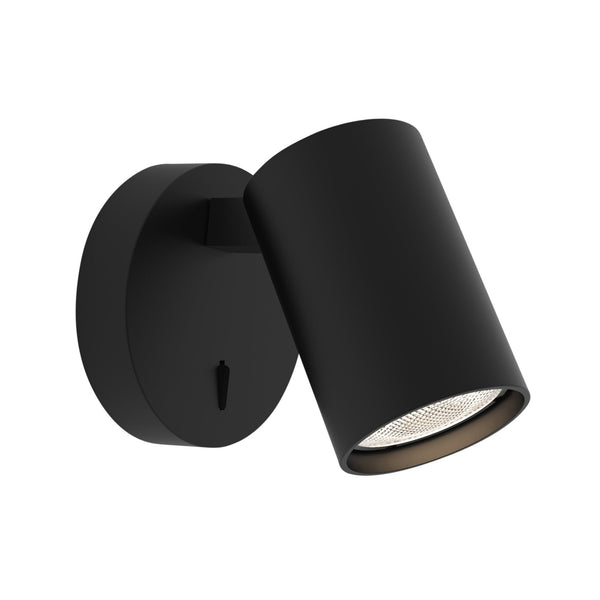 Ascoli Single Switched Spotlight in Matt Black