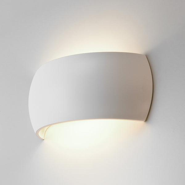 Milo 300 White Ceramic Wall Light
