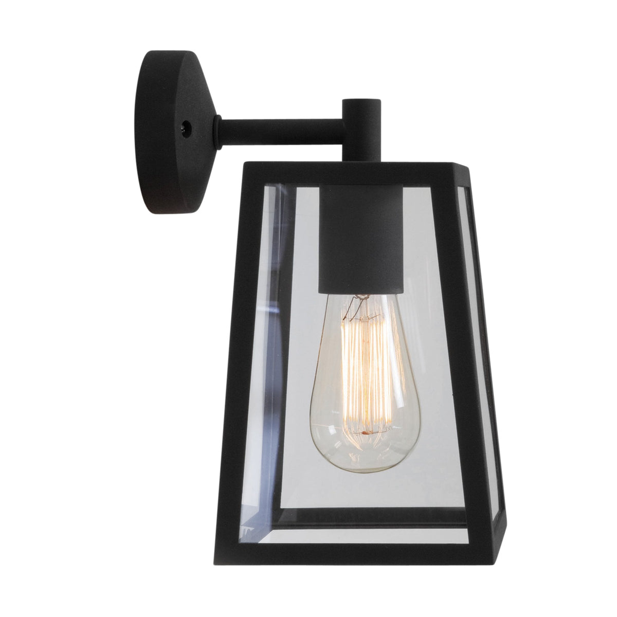 Calvi Wall 215 Lantern Exterior Wall Light in Black