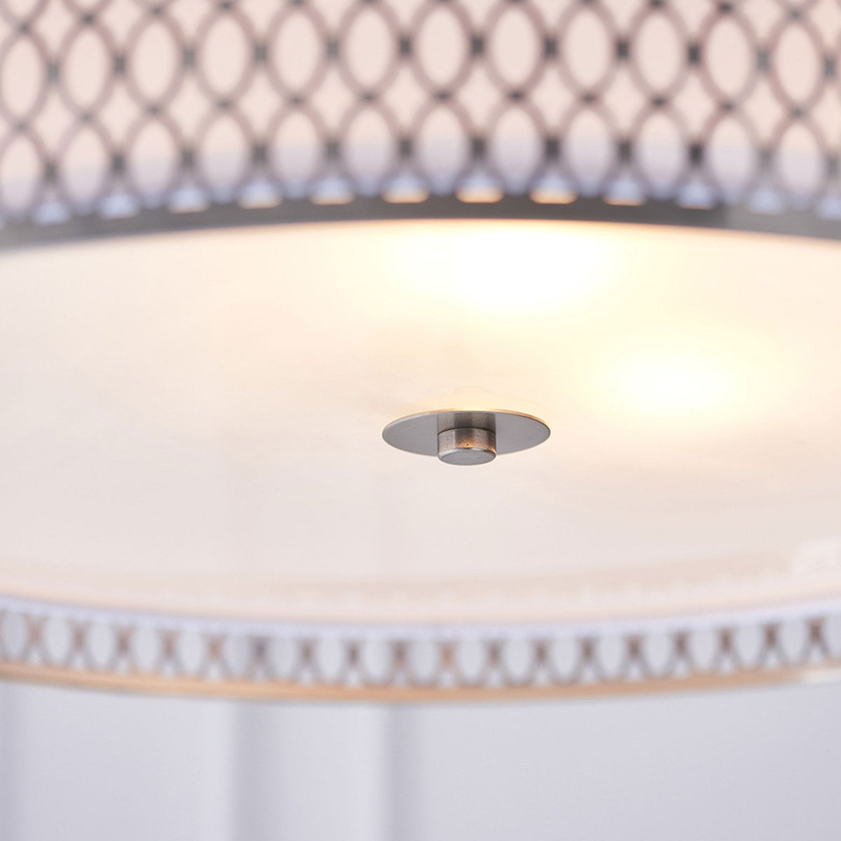 Cordero 3lt Pendant in Satin Nickel with White Inner Shade