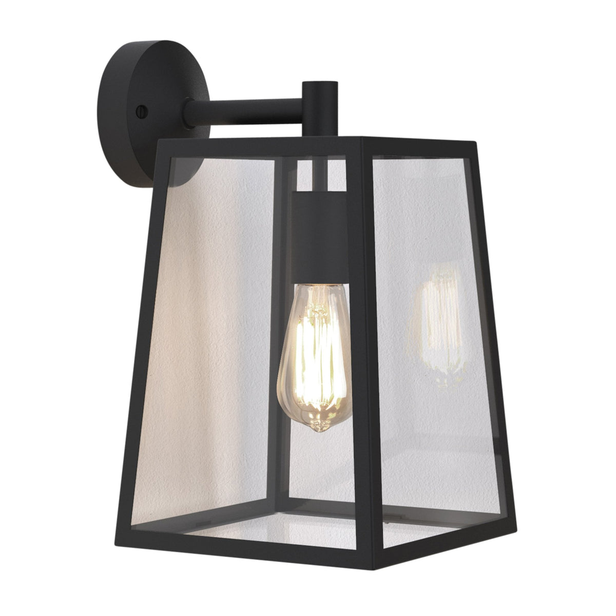 Calvi Wall 305 Lantern Exterior Wall Light in Textured Black