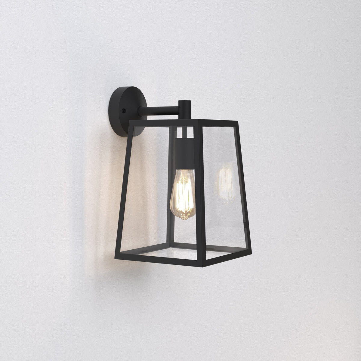 Calvi Wall 305 Lantern Exterior Wall Light in Textured Black