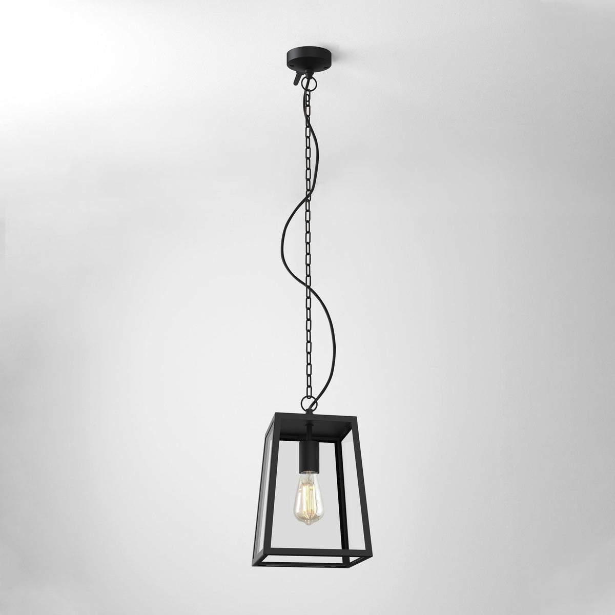 Calvi 305 Outdoor Pendant Light in Textured Black