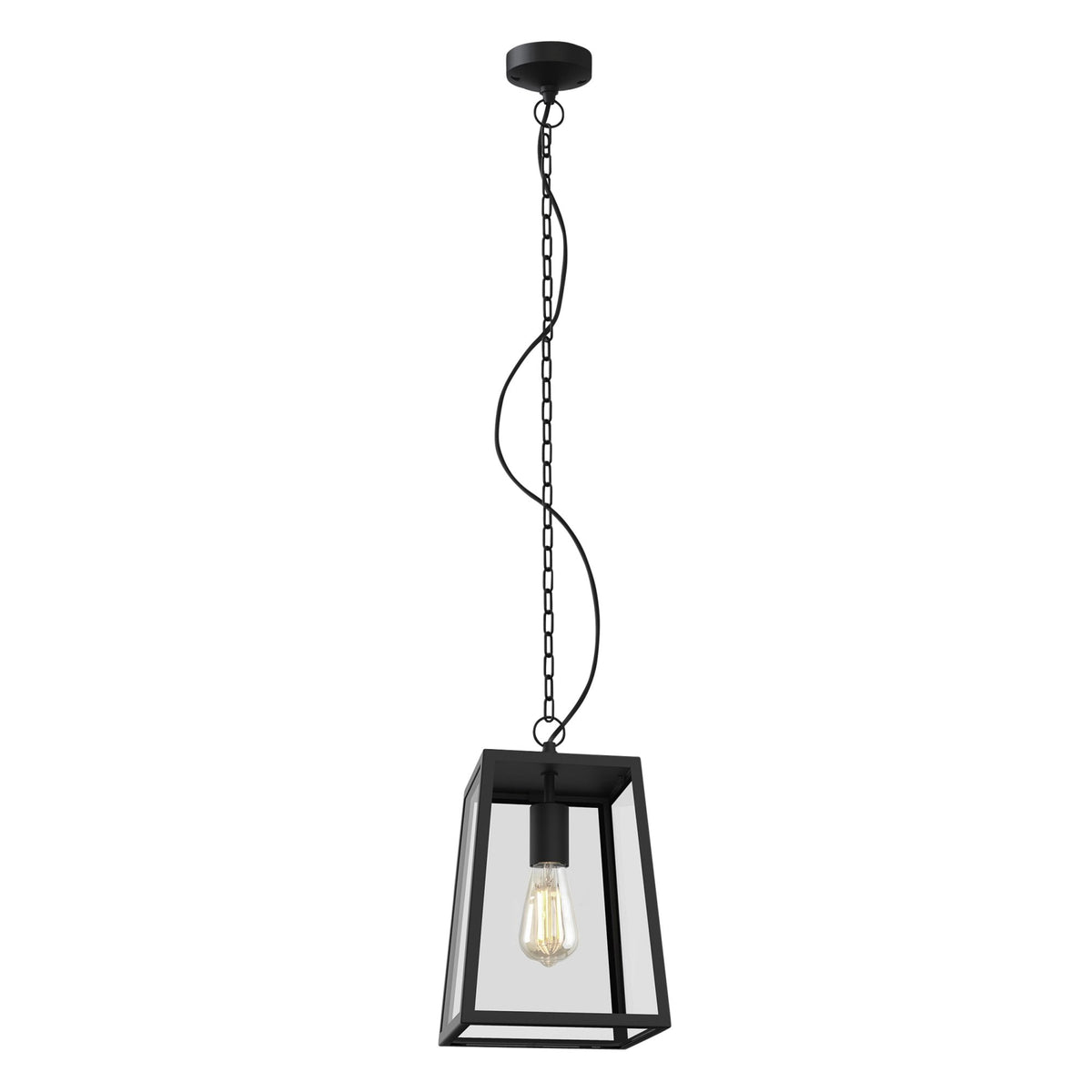 Calvi 305 Outdoor Pendant Light in Textured Black