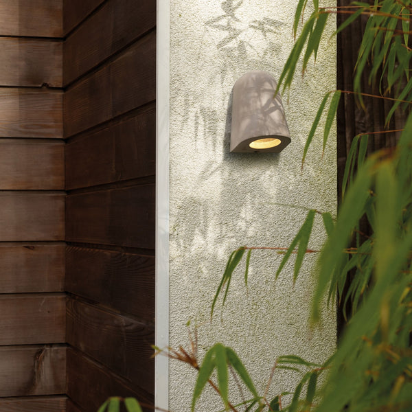 Mast IP44 Exterior Coastal Wall Light in Concrete