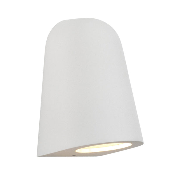 Mast IP65 White Exterior Wall Light