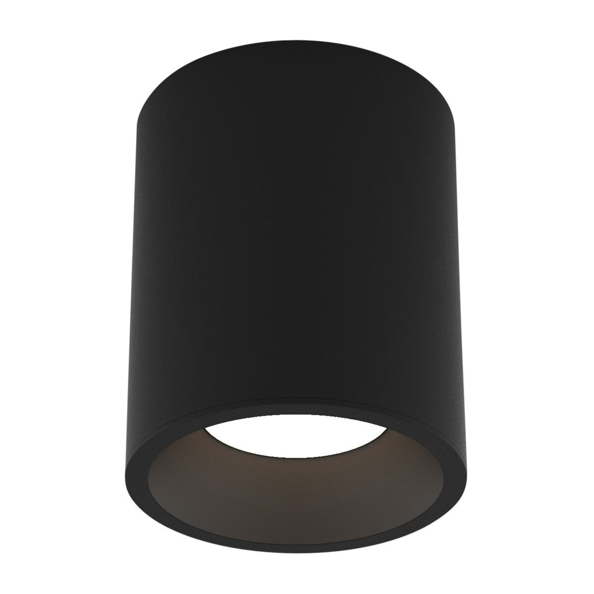 Kos Round 140 LED Surface Mounted Downlight IP65 in Textured Black