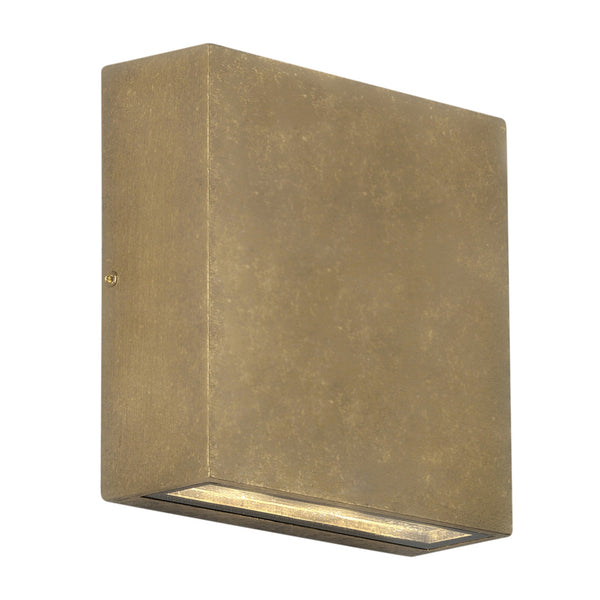 Elis Twin LED Exterior Solid Brass Wall Light