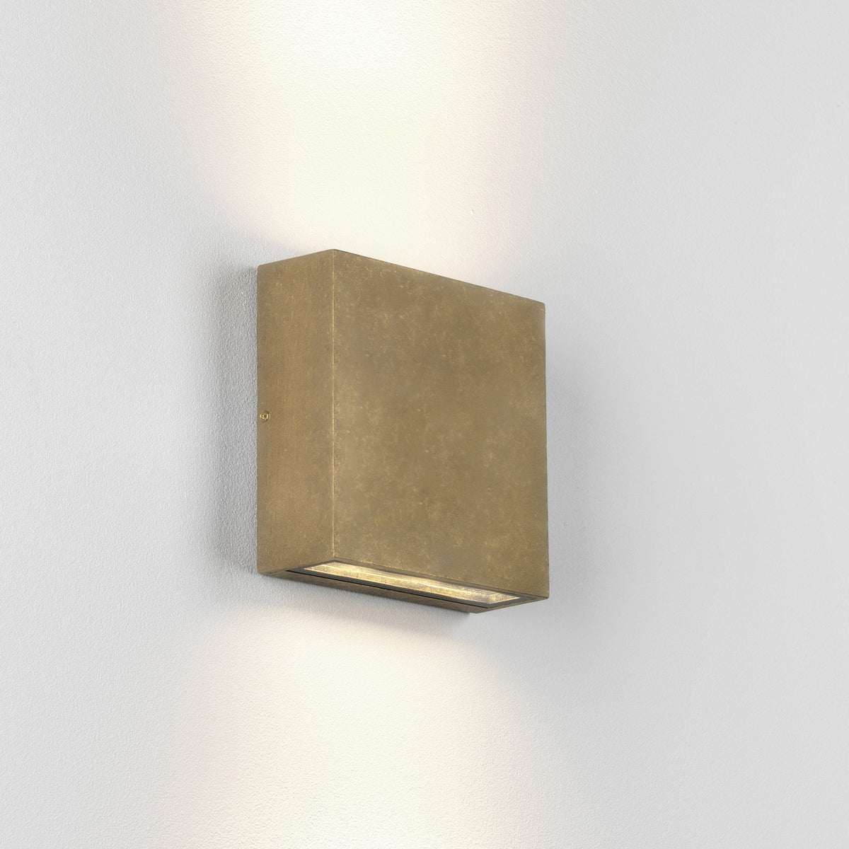 Elis Twin LED Exterior Solid Brass Wall Light