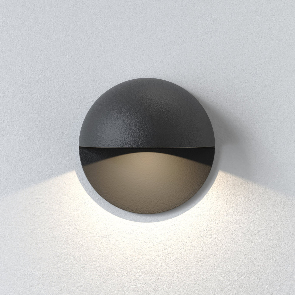 Tivola LED Black IP65 Exterior Recessed Wall Light
