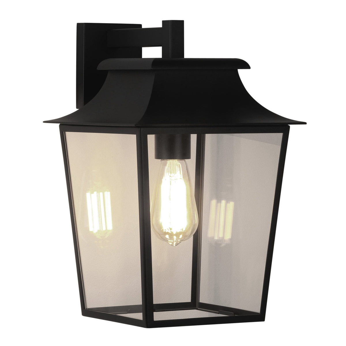 Richmond 254 Textured Black Wall Lantern