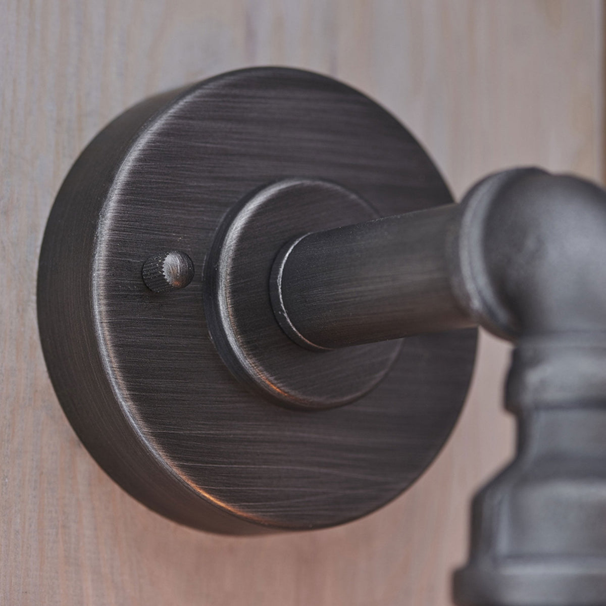 Pipe Wall Light in Aged Pewter
