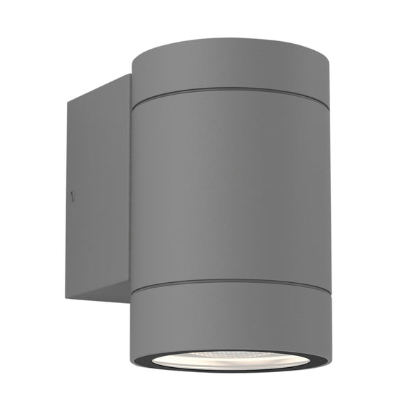 Dartmouth Single GU10 IP54 Exterior Wall Light in Grey