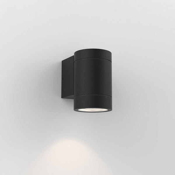 Dartmouth Single GU10 IP54 Exterior Wall Light in Black