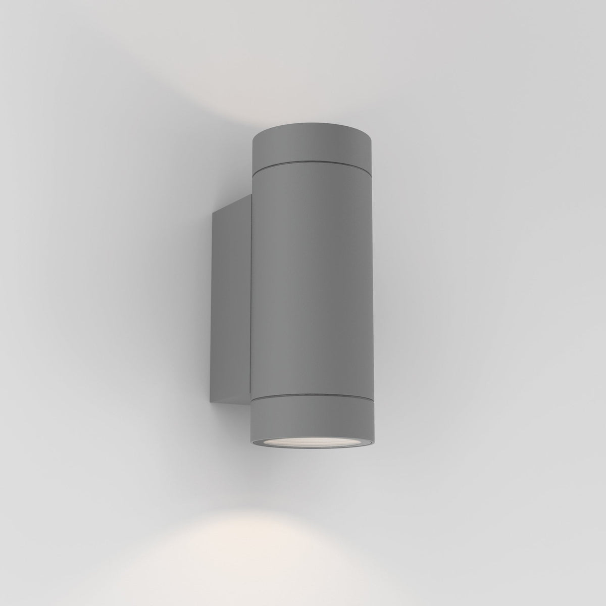Dartmouth Twin GU10 IP54 Exterior Wall Light in Grey
