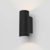 Dartmouth Twin IP54 Exterior Wall Light in Textured Black