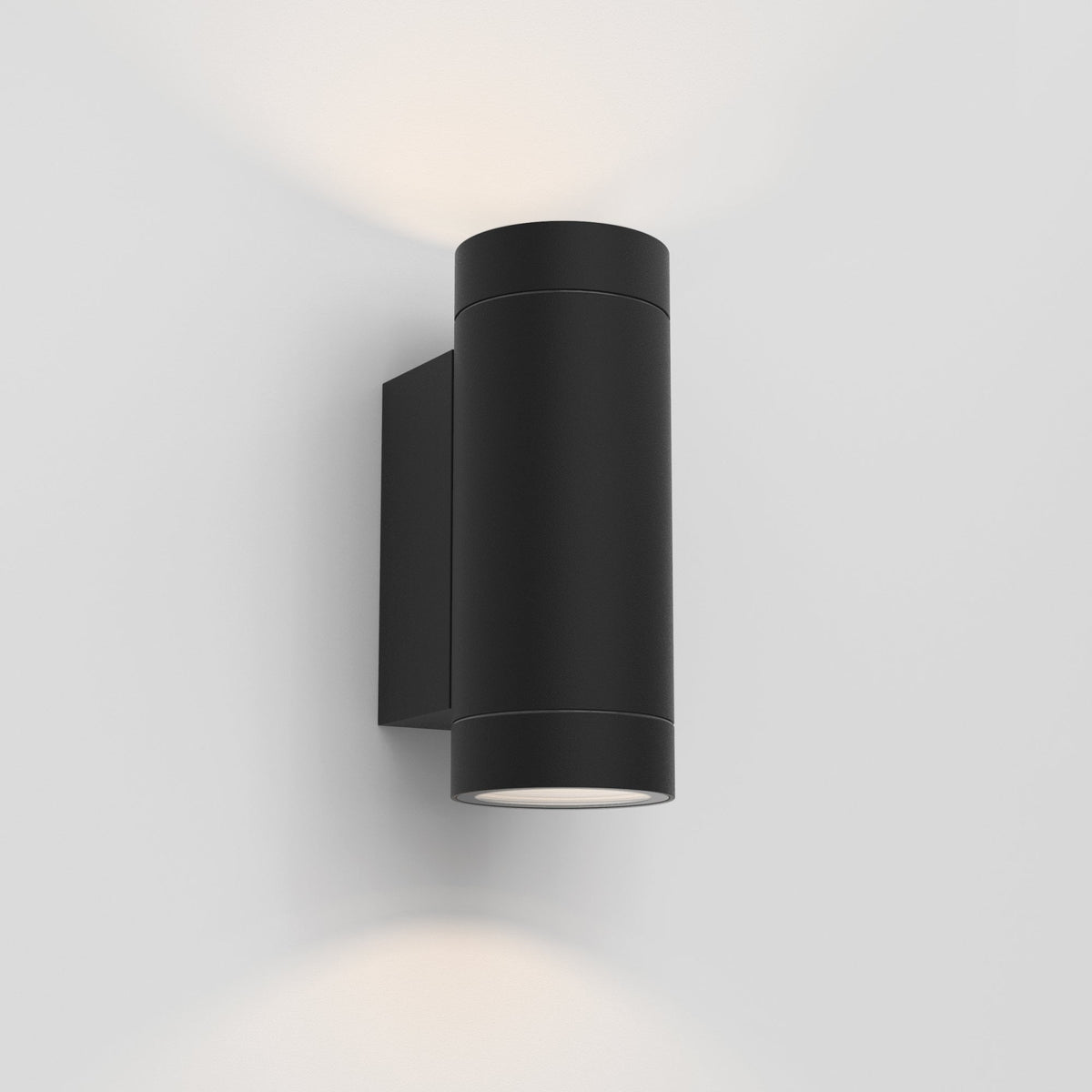 Dartmouth Twin GU10 IP54 Exterior Wall Light in Black