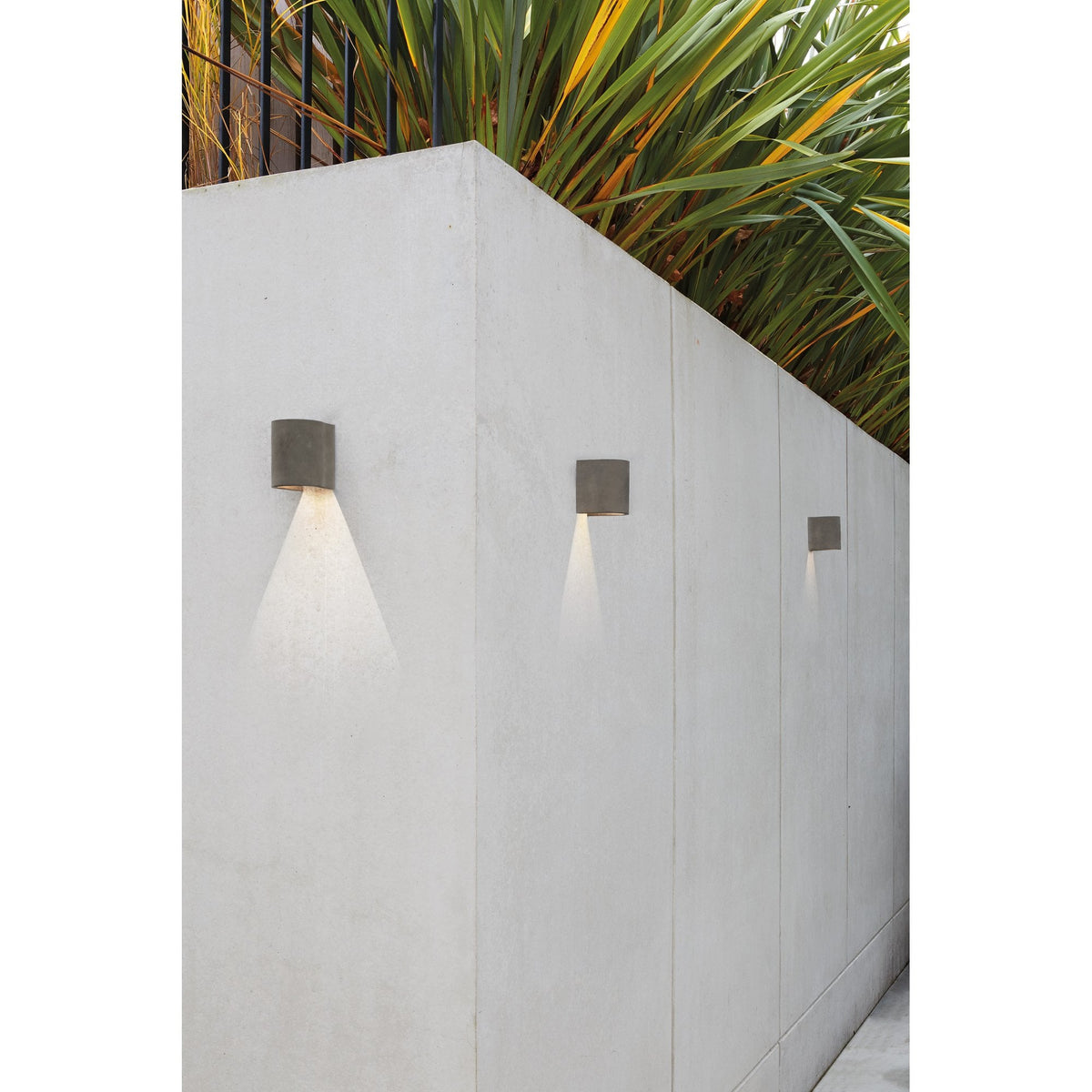 Dunbar 120 LED Down Exterior Wall Light in Concrete