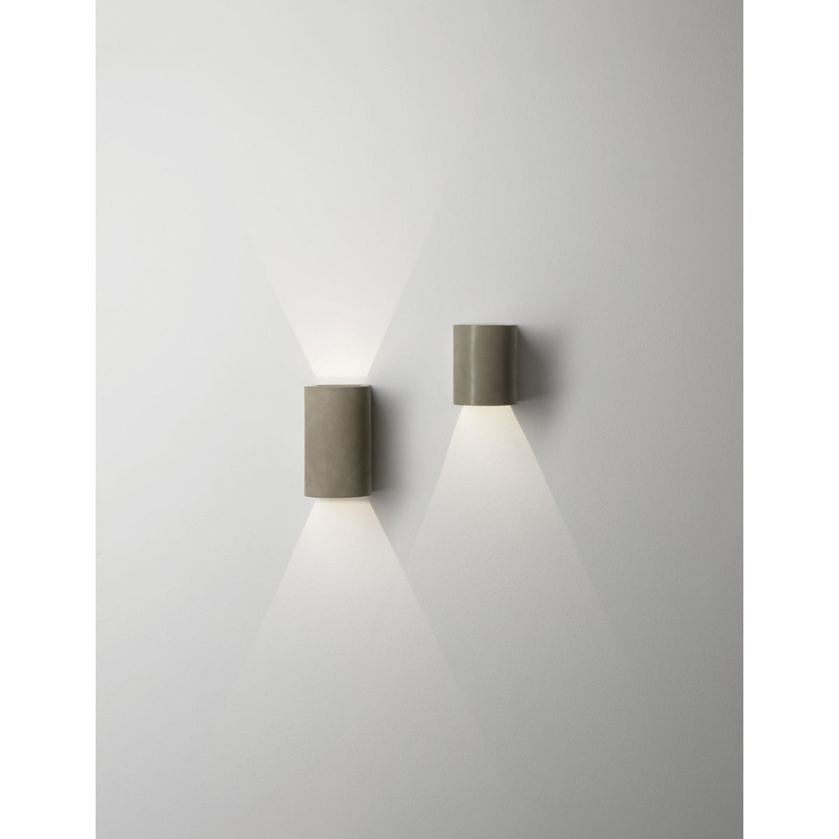 Dunbar 120 LED Down Exterior Wall Light in Concrete