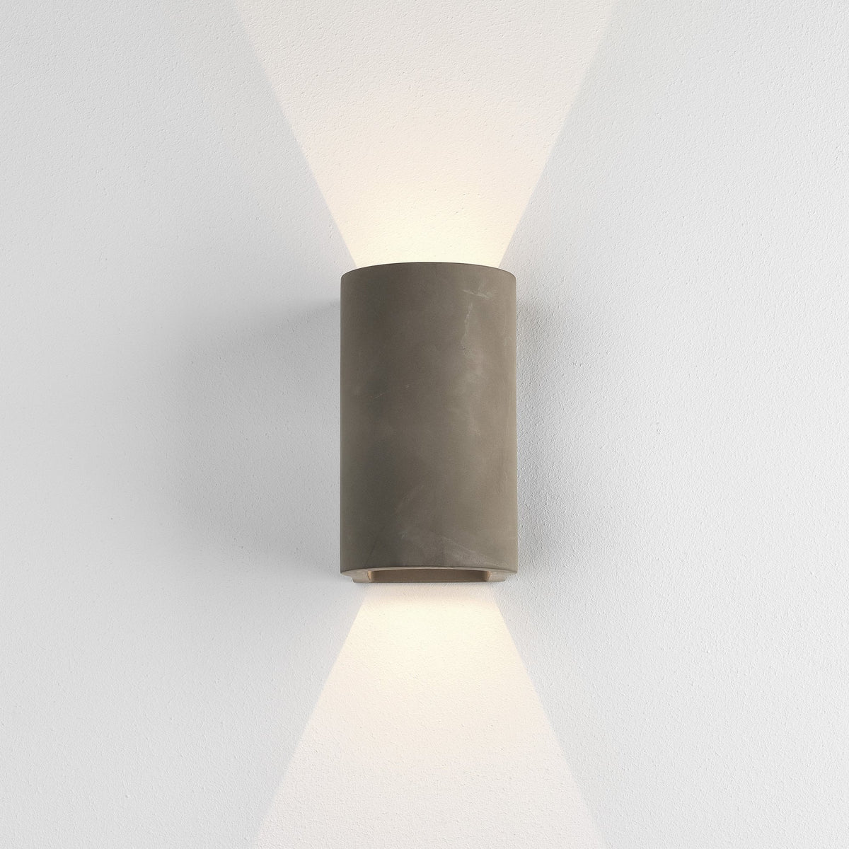 Dunbar 160 LED Up and Down Exterior Wall Light in Concrete