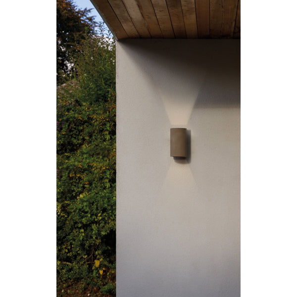 Dunbar 160 LED Up and Down Exterior Wall Light in Concrete