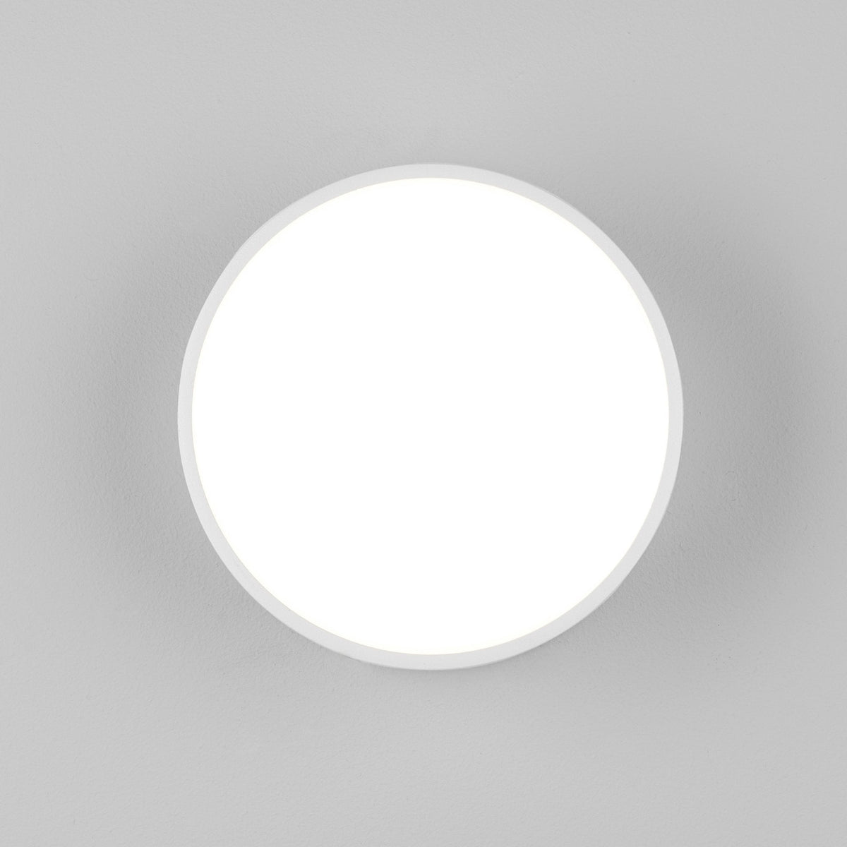 Round white LED ceiling light fixture