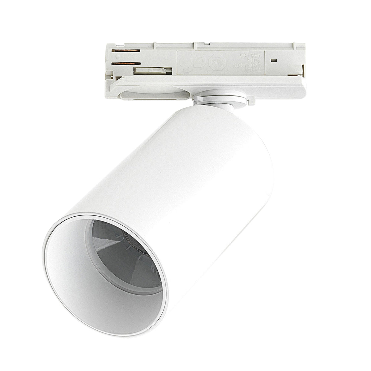 Can 50 Matt White LED Track Spotlight