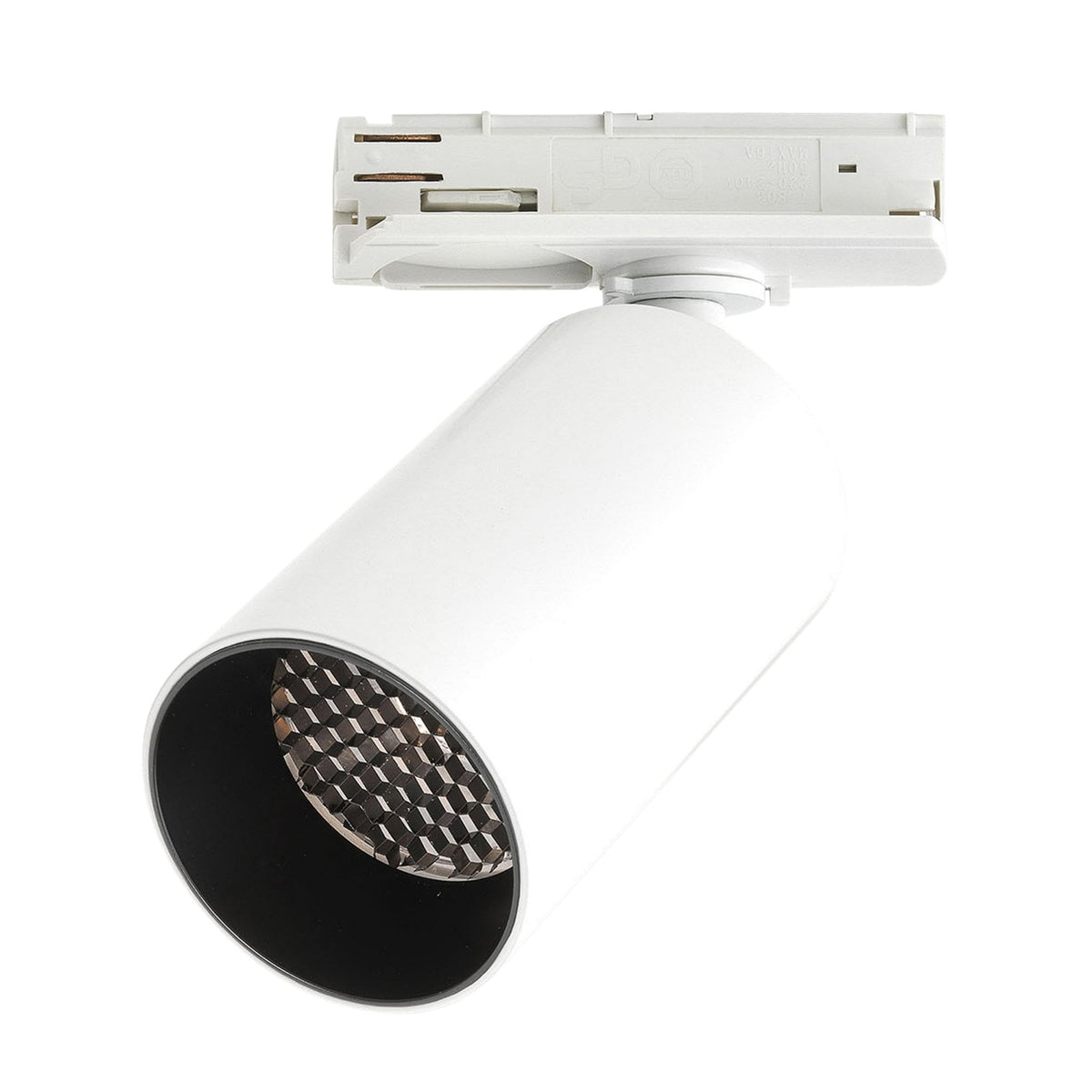 Can 50 Matt White LED Track Spotlight