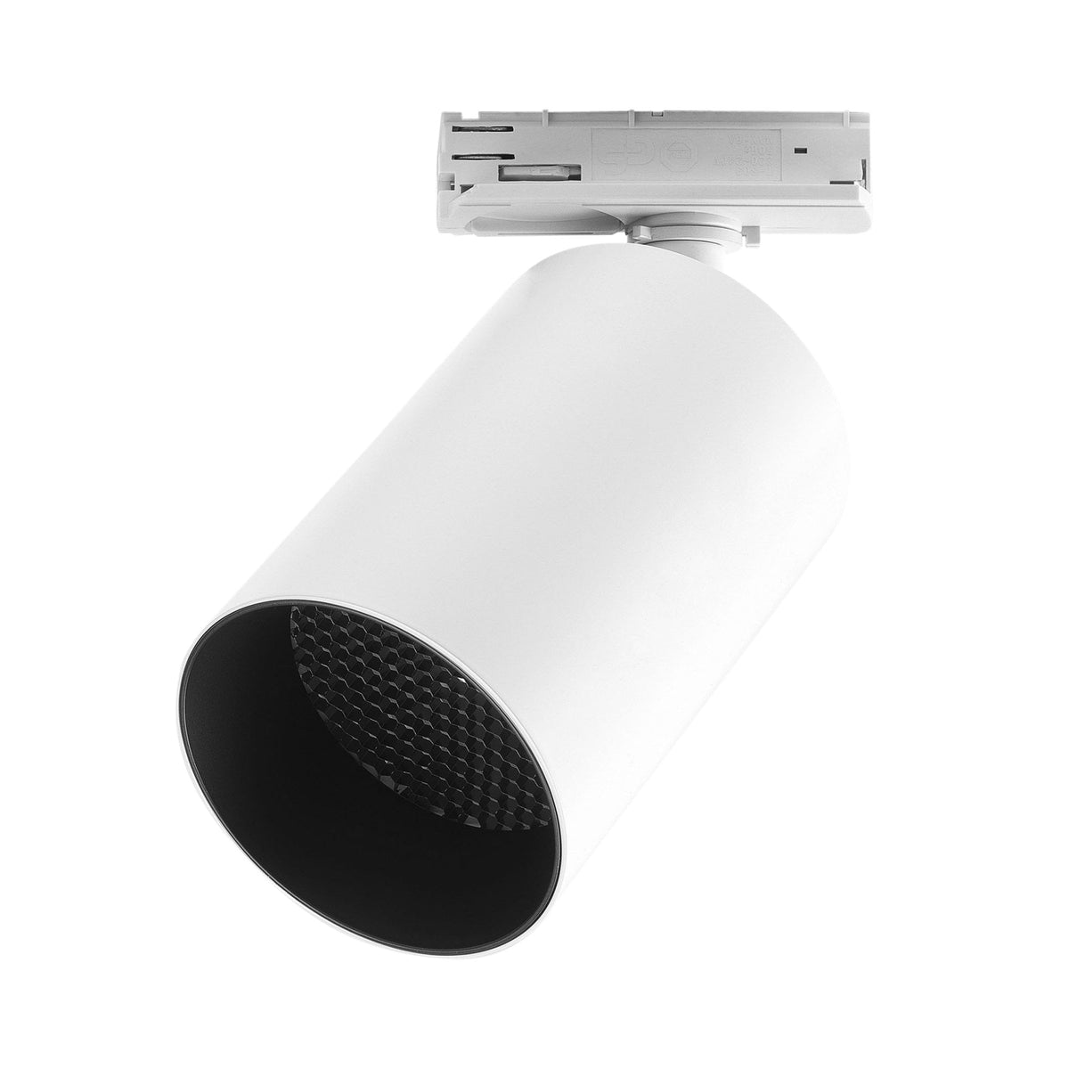 Can 75 Matt White LED Track Spotlight