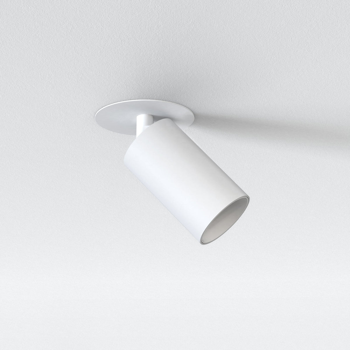 Can 50 Recessed Matt White Single 8.2w LED Spotlight