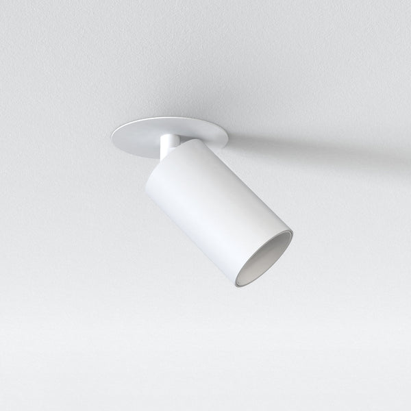 Can 50 Recessed Matt White Single 8.2w LED Spotlight