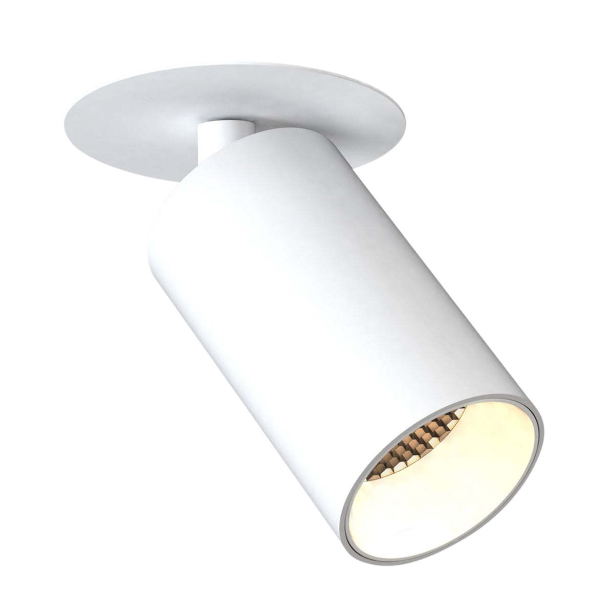 Can 50 Recessed Matt White Single 8.2w LED Spotlight