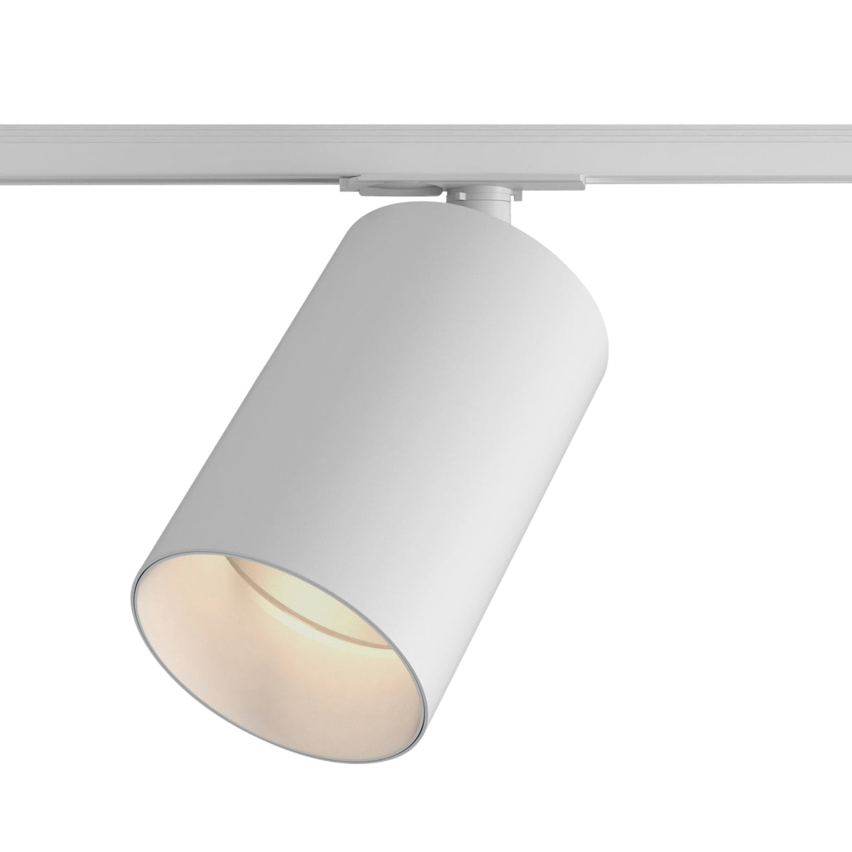 Can 100 Matt White LED Track Spotlight