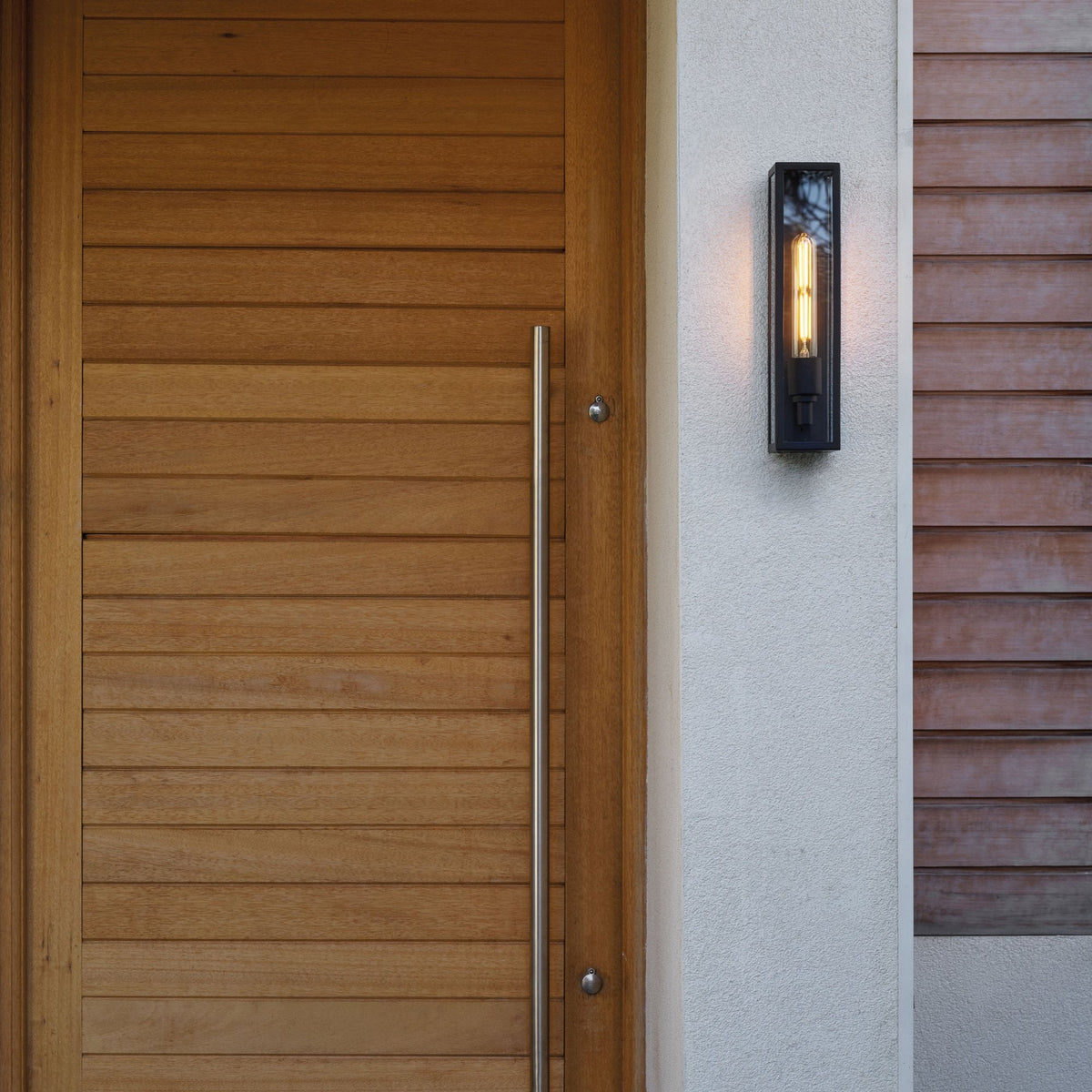 Harvard Exterior IP44 Wall Light in Matt Black